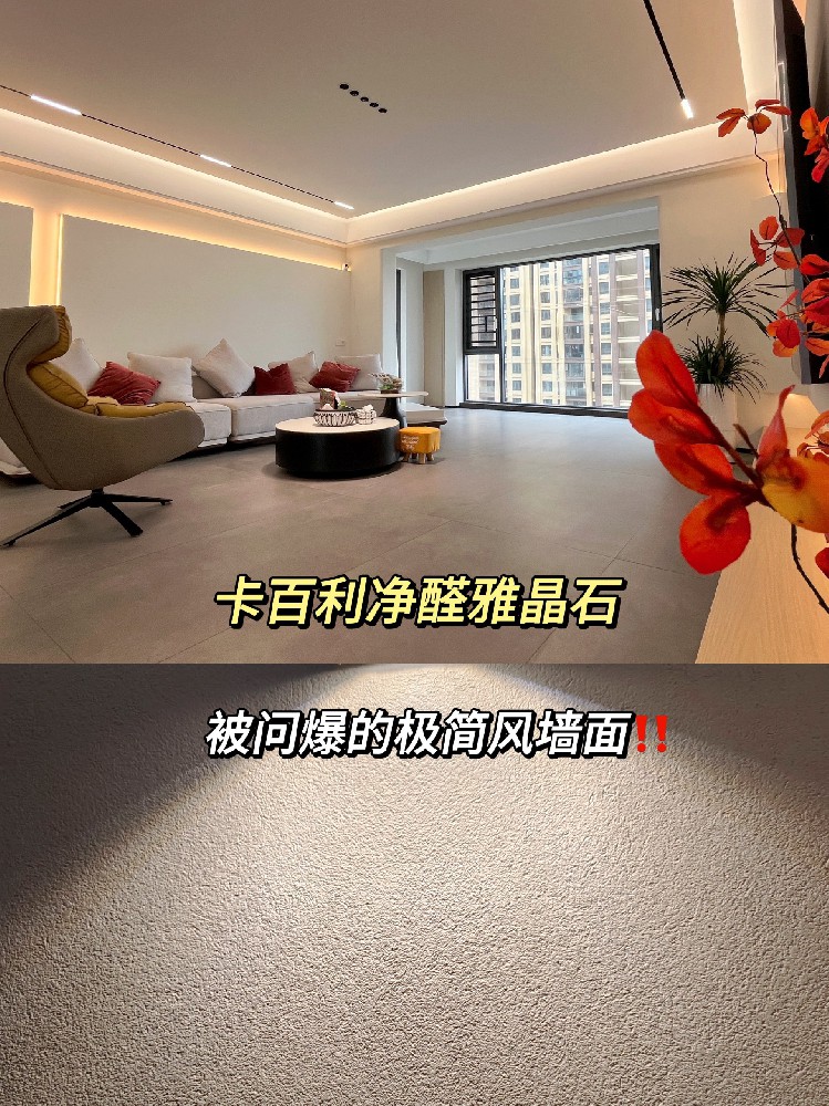 被问爆的极简风墙面！！真的是雅晶石艺术漆！??！